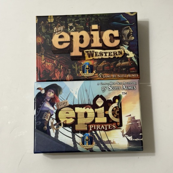 Gamelyn Games Other - Tiny Epic Pirates & Western Board Game Card Game Complete Gamelyn